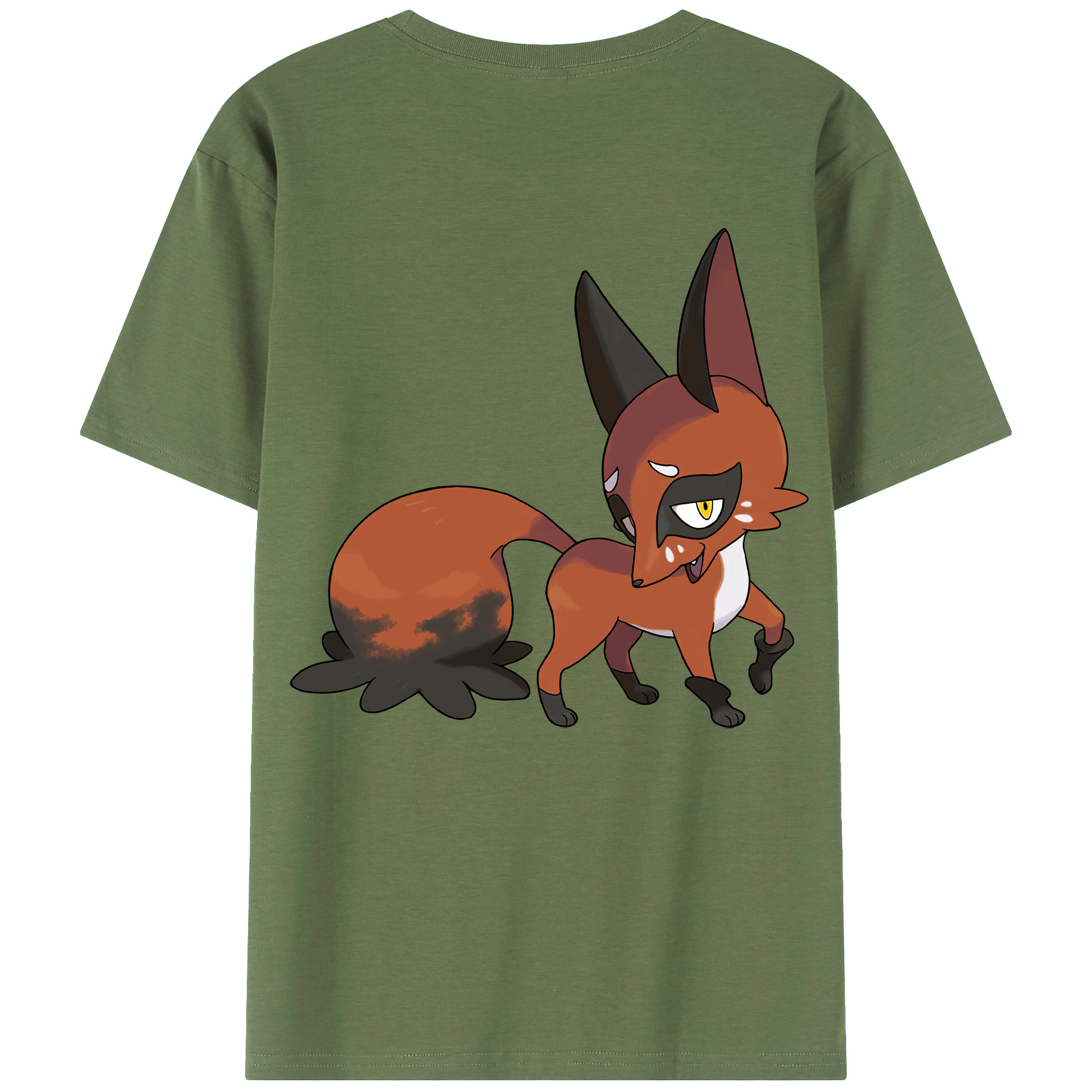 （画像用） ポケットモンスター Pokémon 綿100％ メンズ半袖Tシャツ（バックプリント） 通気性